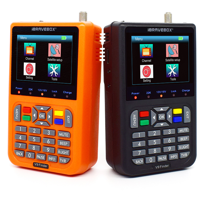 DVB-S2 спутниковый Finder метр V9 Finder 3,5 дюймов ЖК-экран высокой четкости литий ионный аккумулятор HD СБ iBRAVEBOX V9