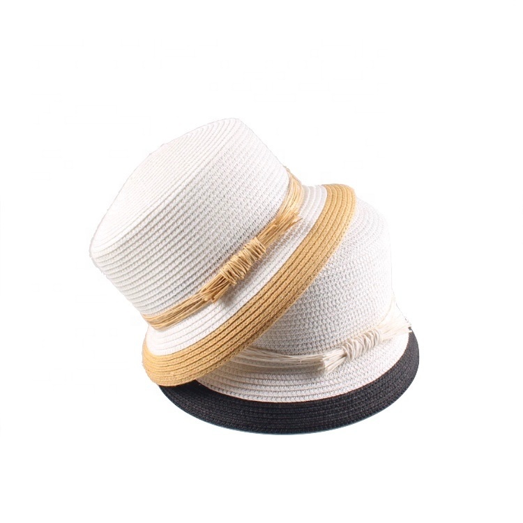 2021 New arrival Factory OEM Top Quality Modern Straw dome Church Hats For Women Low MOQ wide brim Bucket bowler caps