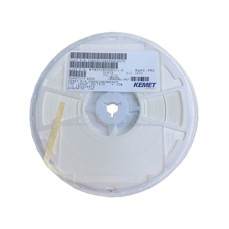 Конденсаторы поверхностного монтажа серии QXW KEMET C0805C104K1RACAUTO 0805 104 100nF 10% 100V C0805C104K1RACAUTO BOM с поддержкой