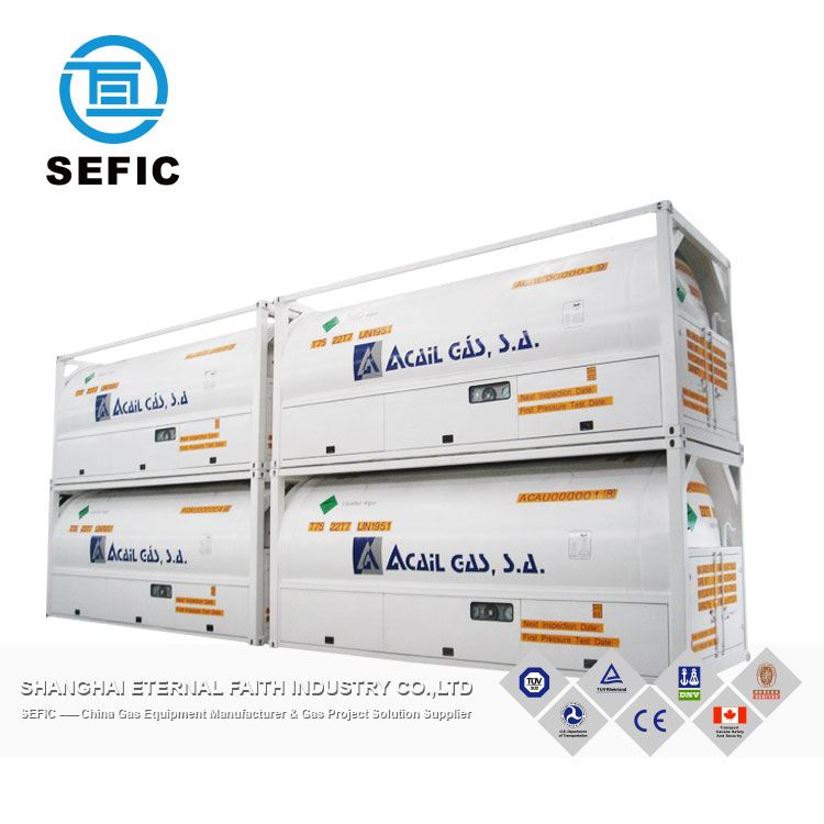 Контейнер для контейнера SEFIC 20 футов 20,8 м3 GB150/ASME T75