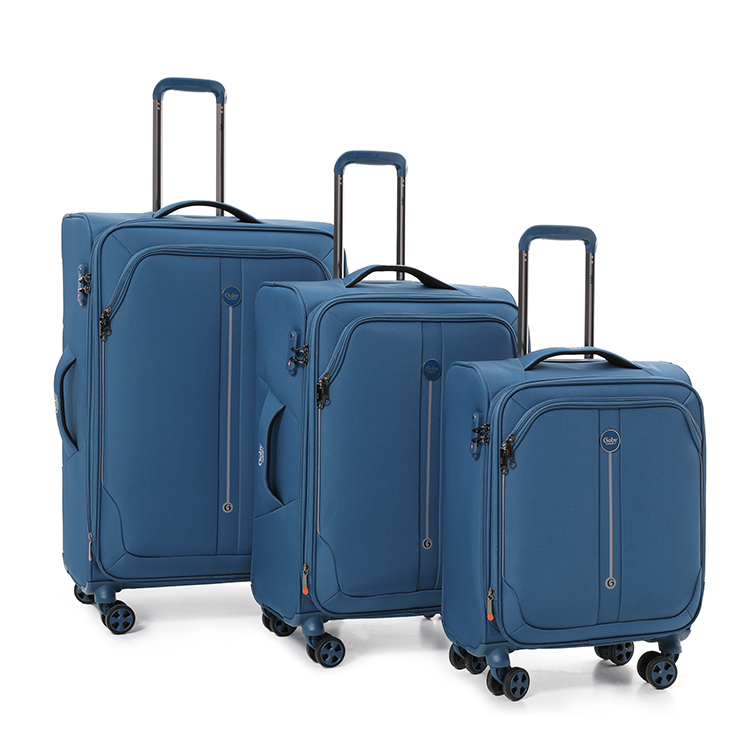 Goby London New Design 20 24 28 inch Fabric Spinner Wheel Travel Luggage set Trolley Suitcase Carry-on Luggage Suitcase