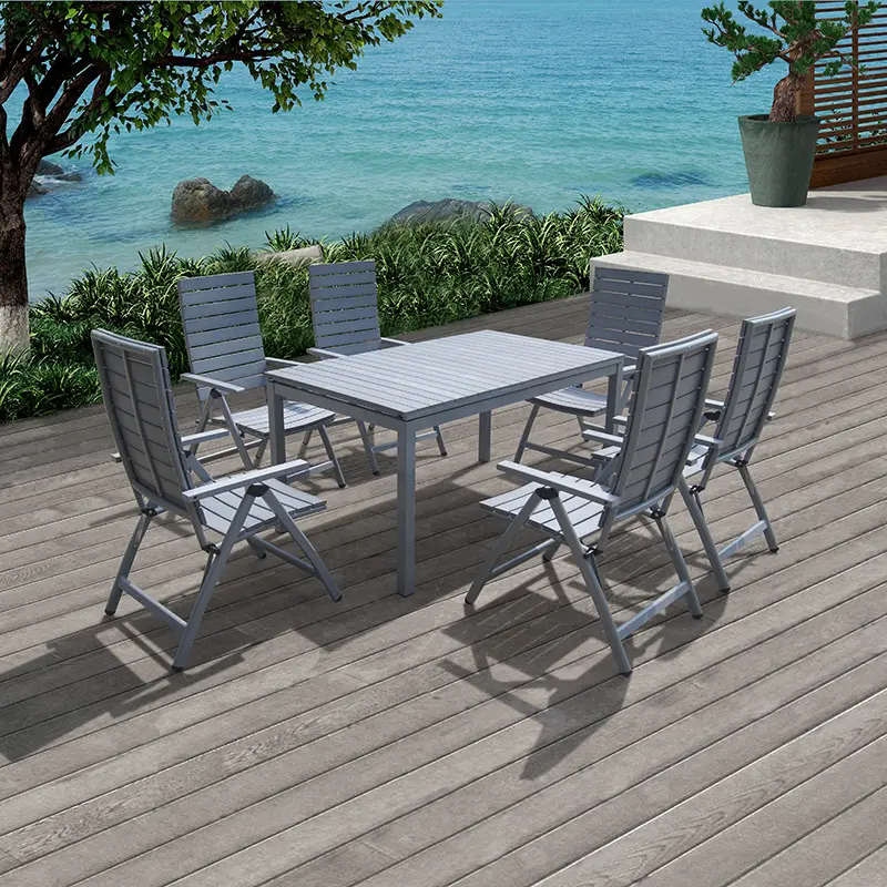 Patio Furniture Factory Direct Wholesale Outdoor Garden Folding Chair And Extension Table