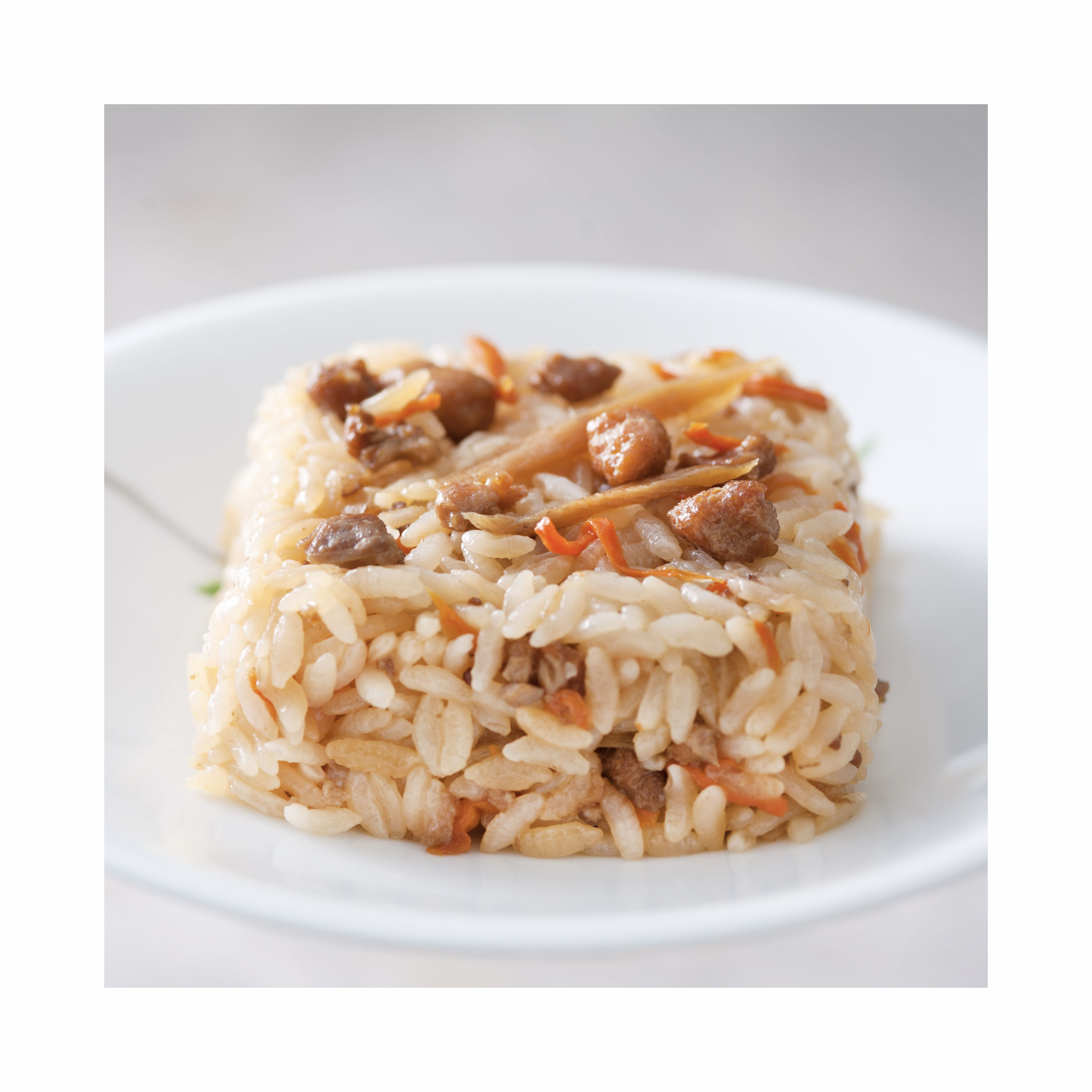 125 г, куриный рис hakata hanamidori, приготовленный японский замороженный рис