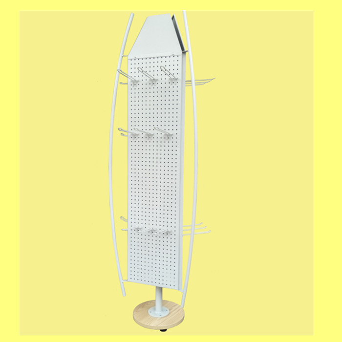 3-сторонняя треугольник Pegboard пол Spinner стеллажи для выставки товаров поворотный демонстрационные стенды-стеллажи для Аксессуары для наращивания волос