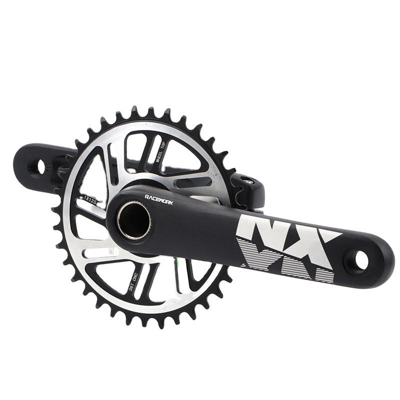RACEWORK Bicycle Crankset 12 Speed MTB Bike Chainwheel 170mm 34/36T Narrow Wide Mountain Bike Chainring With BB
