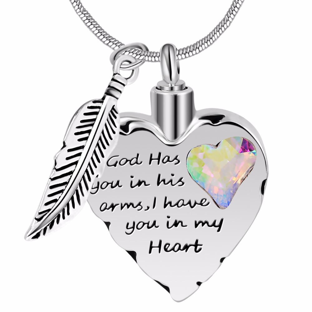 2021 Hot sale Cremation Necklace for Mom,Dad,Pet Memorial Ashes Urn Fashion Necklace Jewelry Keepsake Pendant