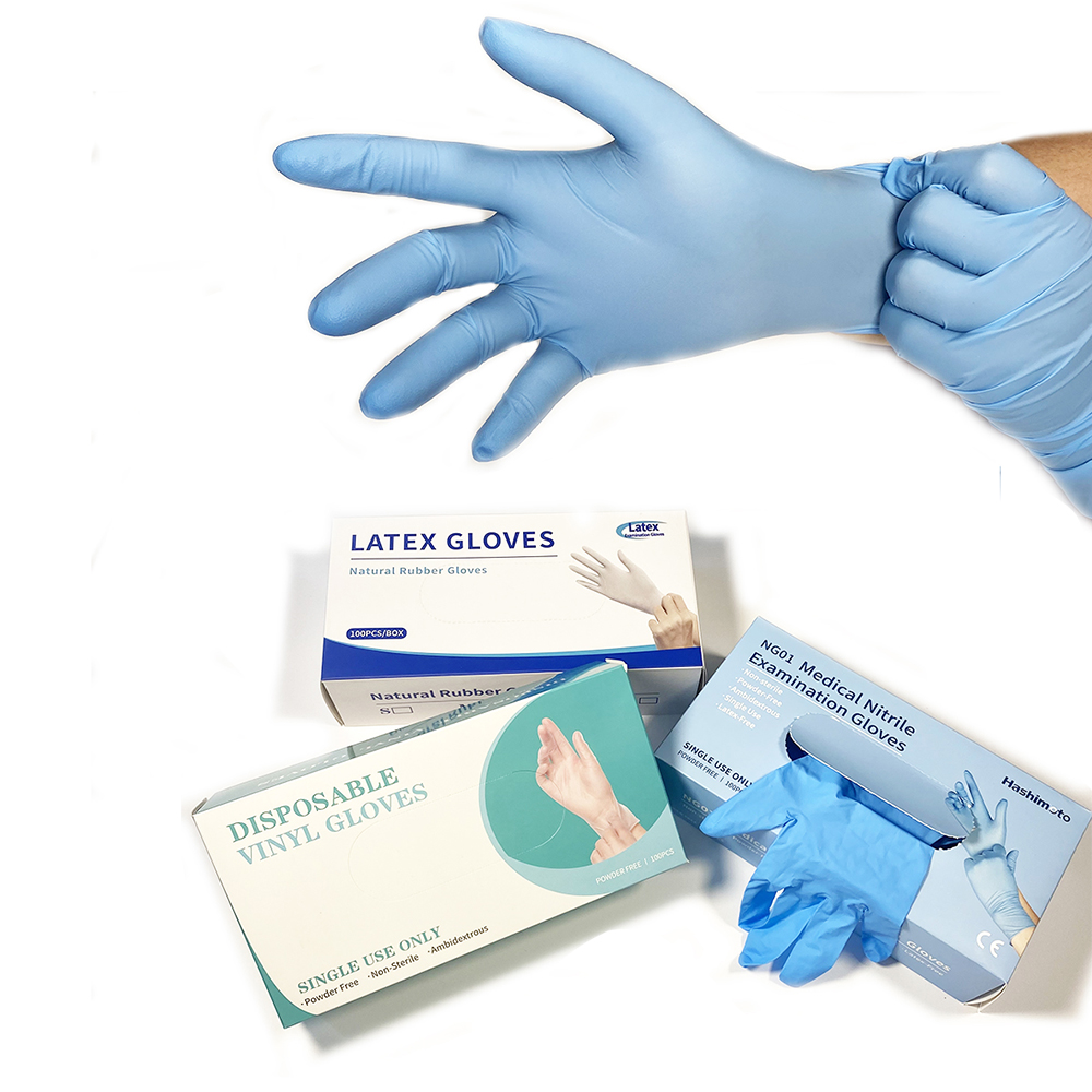 high quality cheap blue powder free disposable nitrile examination gloves long with box disposable lue medical iso certified