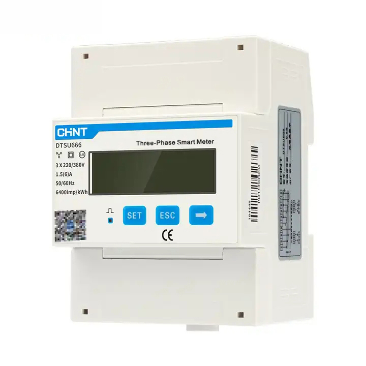CHNT DTSU666 трехфазный Deye 80A Din Rail Цифровой дисплей умные измерители энергии