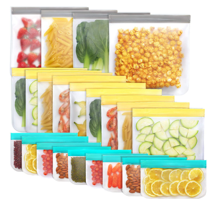 Экологичный многоразовый силиконовый Пакет для хранения пищевых продуктов герметичные пакеты для хранения пищевых продуктов прозрачный пакет для сохранения свежести