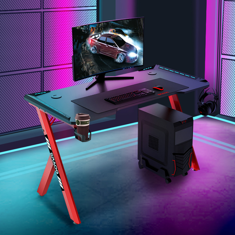 AOR Esports Custom Fountainhead Factory high tech вся мебель для ПК, игровой стол, дешевый светодиодный компьютерный игровой стол для дома и офиса