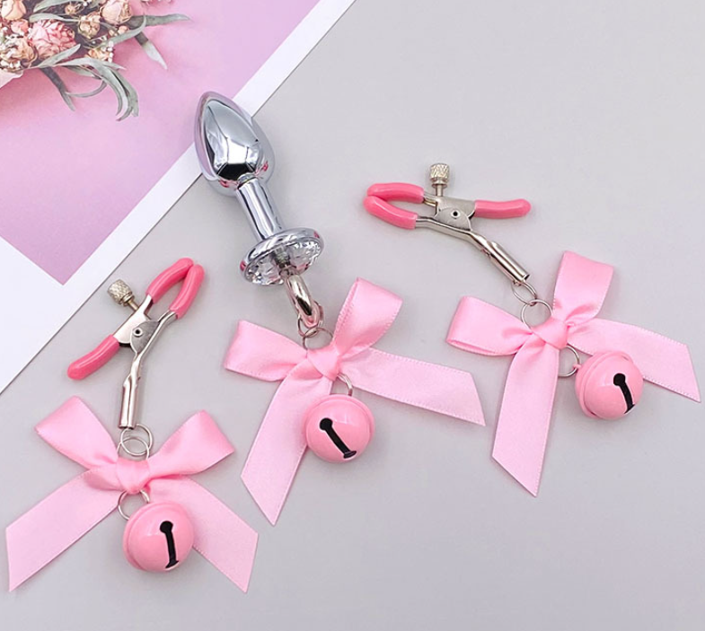 Bell Adjustable Nipple Clamp Breast Bdsm Small Bell Adult Fetish Flirting Teasing Nipple Clamps Bondage