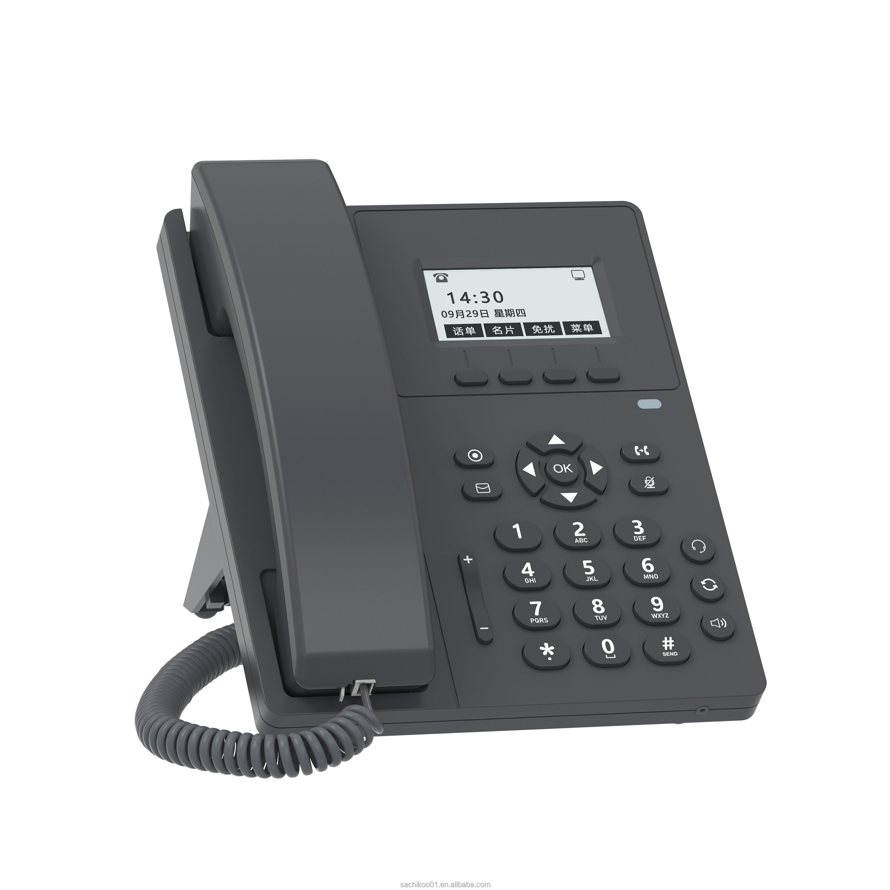 Лидер продаж, основные телефоны VOIP, дешевый высококачественный OEM IP SIP-телефон с функцией POE
