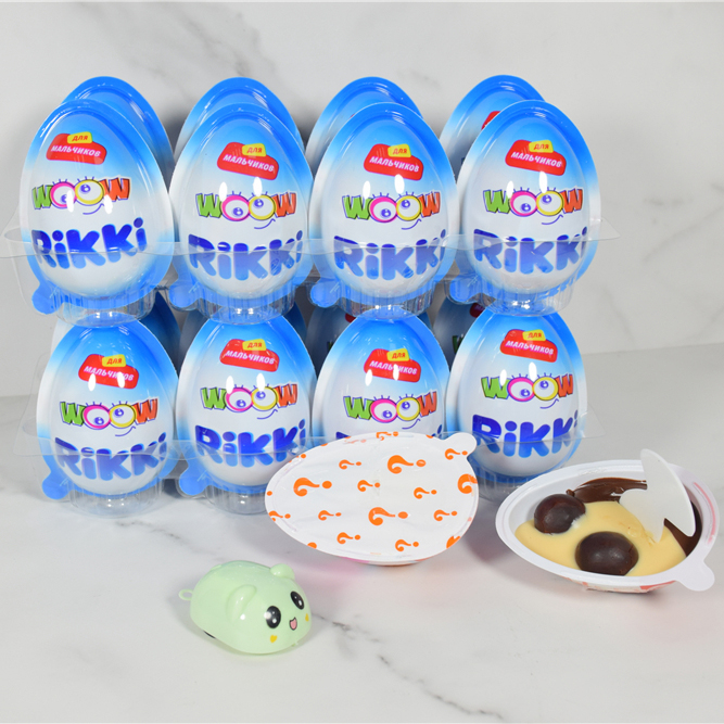 Заводские Горячие продажи 16 шт. мини-Сюрприз Яйцо Игрушка Дети Снэк сладкий шоколад вкус печенье OEM пользовательские мини удивленные шоколадные чашки