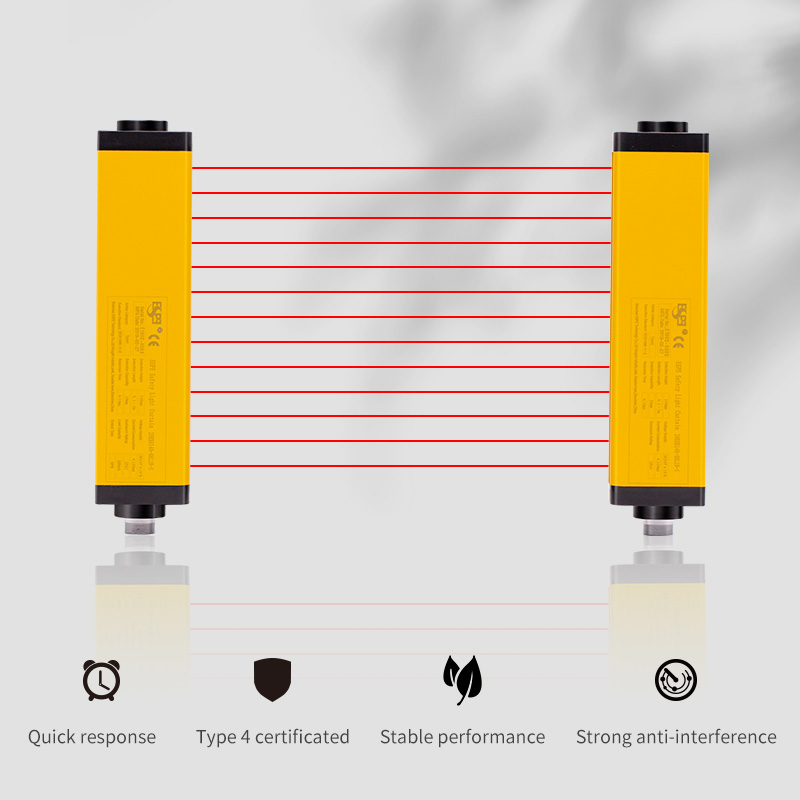ESE Series Safety Light Curtain DC24V Human Protection Safety Area Sensor for Punch Machine Optical sensor