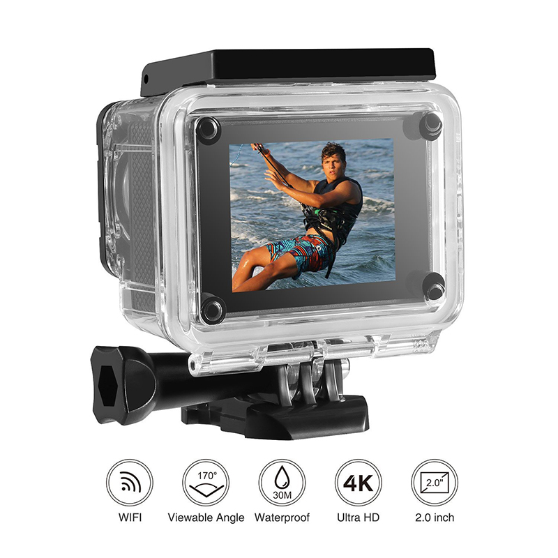 Diving 30M camera sport 4k outdoor waterproof wifi action   sports camera