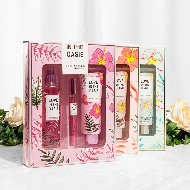 Hot Selling Victoria Wholesale Body Splash 150ml Woman Perfume 10ml Body Lotion 120ml 3 In One Gift Set For Women