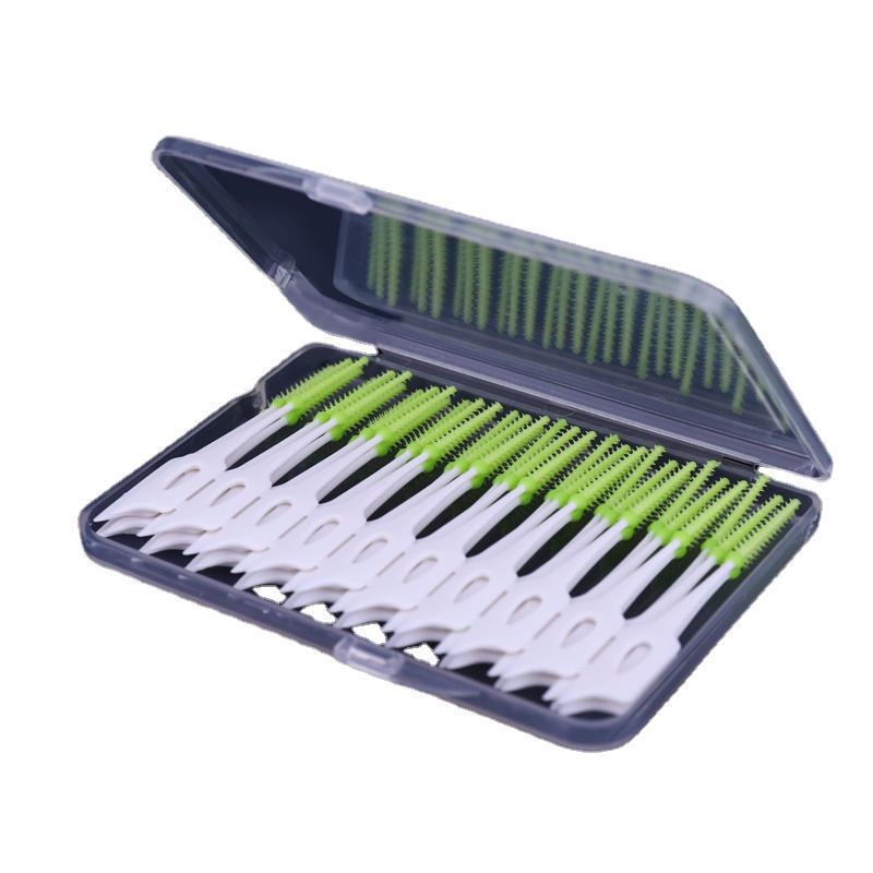 The manufacturer sells and wholesales 40 creative silicone inter tooth brushing inter tooth brushing oral cleaning clearance