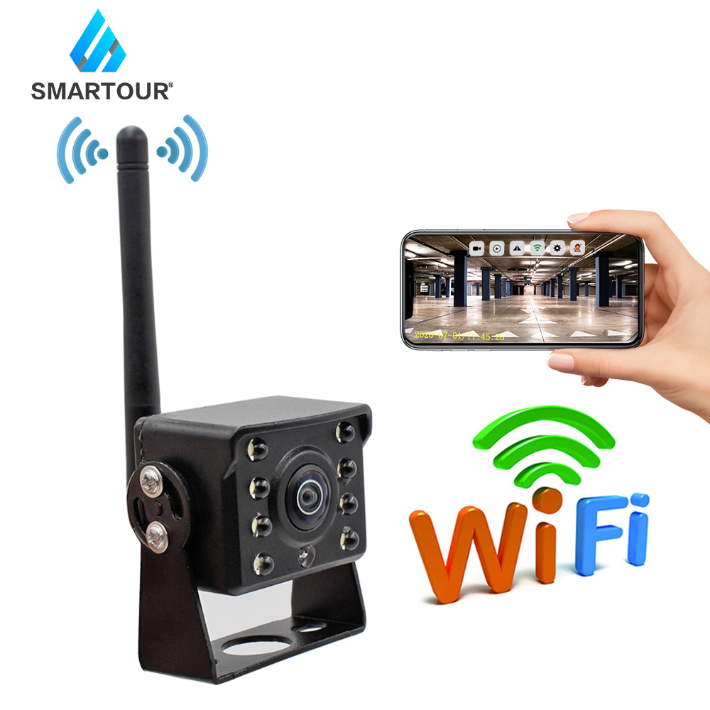 SMARTOUR Wi-Fi беспроводная камера заднего вида для автомобиля, грузовика, автобуса, 9 В ~ 36 В