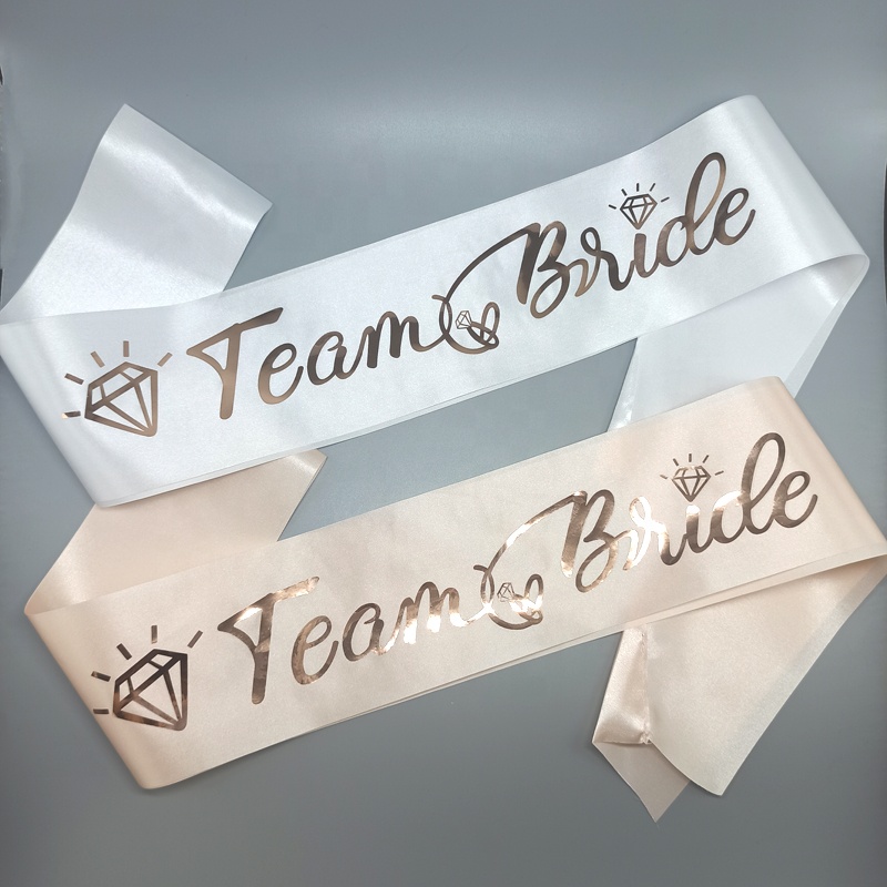 Bride To Be Sash Team Bride Sash Accessories Decoration For Bridal Shower Bachelorette Hen party Supplies