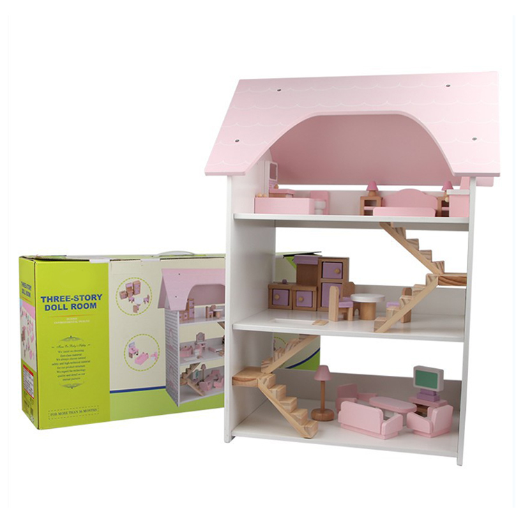 Yohi Dollhouse Set Handmade time Cafe with dust Cover Dollhouse Model Children Girls Birthday Gabby'S Doll House Sublimination