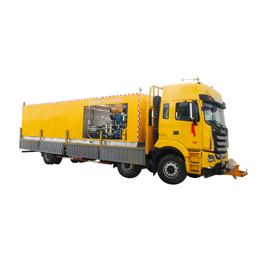 high pressure water blasting removal runway rubber for airport