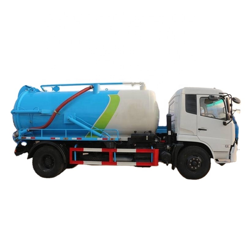 Dongfeng 4X2 D9 13CBM vacuum sewage suction truck waste water sewage truck for sale