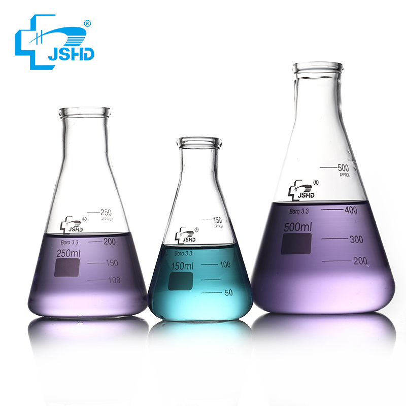 Коническая колба HDA с узким горлом, 250 мл, колба erlenmeyer, лабораторная посуда