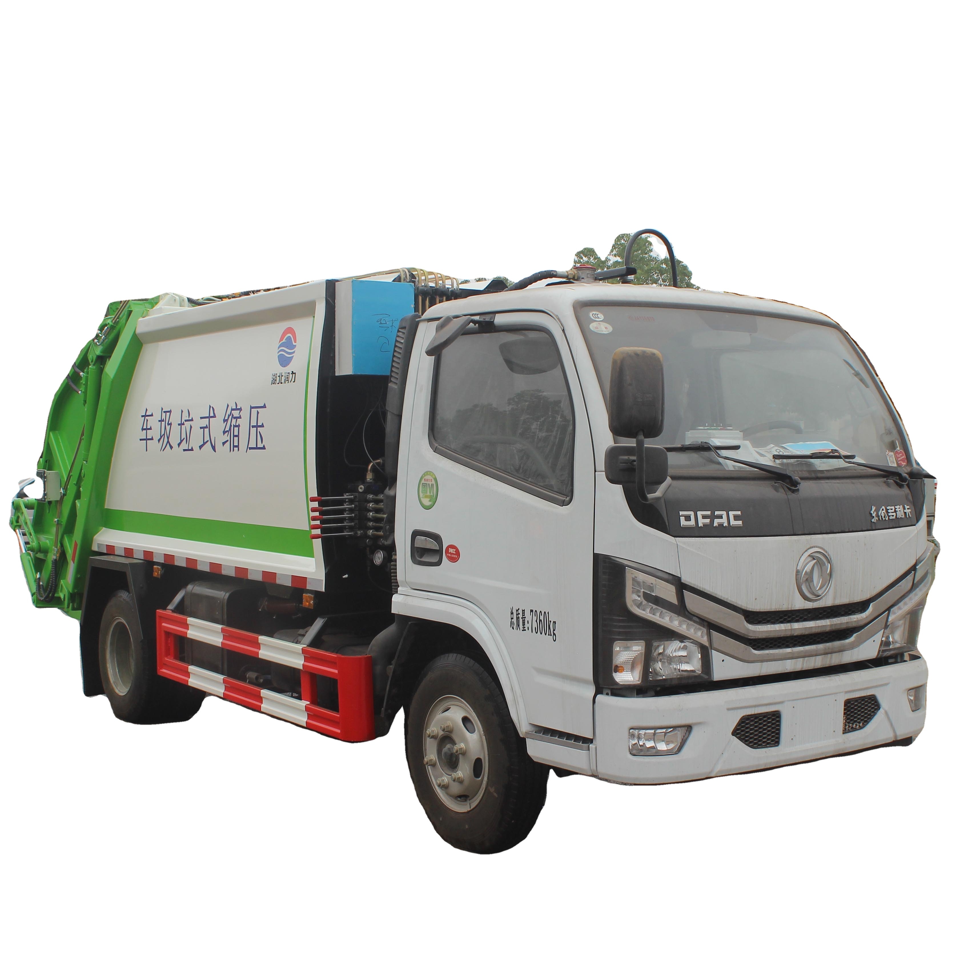 Dongfeng 4x2 Привод 6 л сжатый мусоровоз
