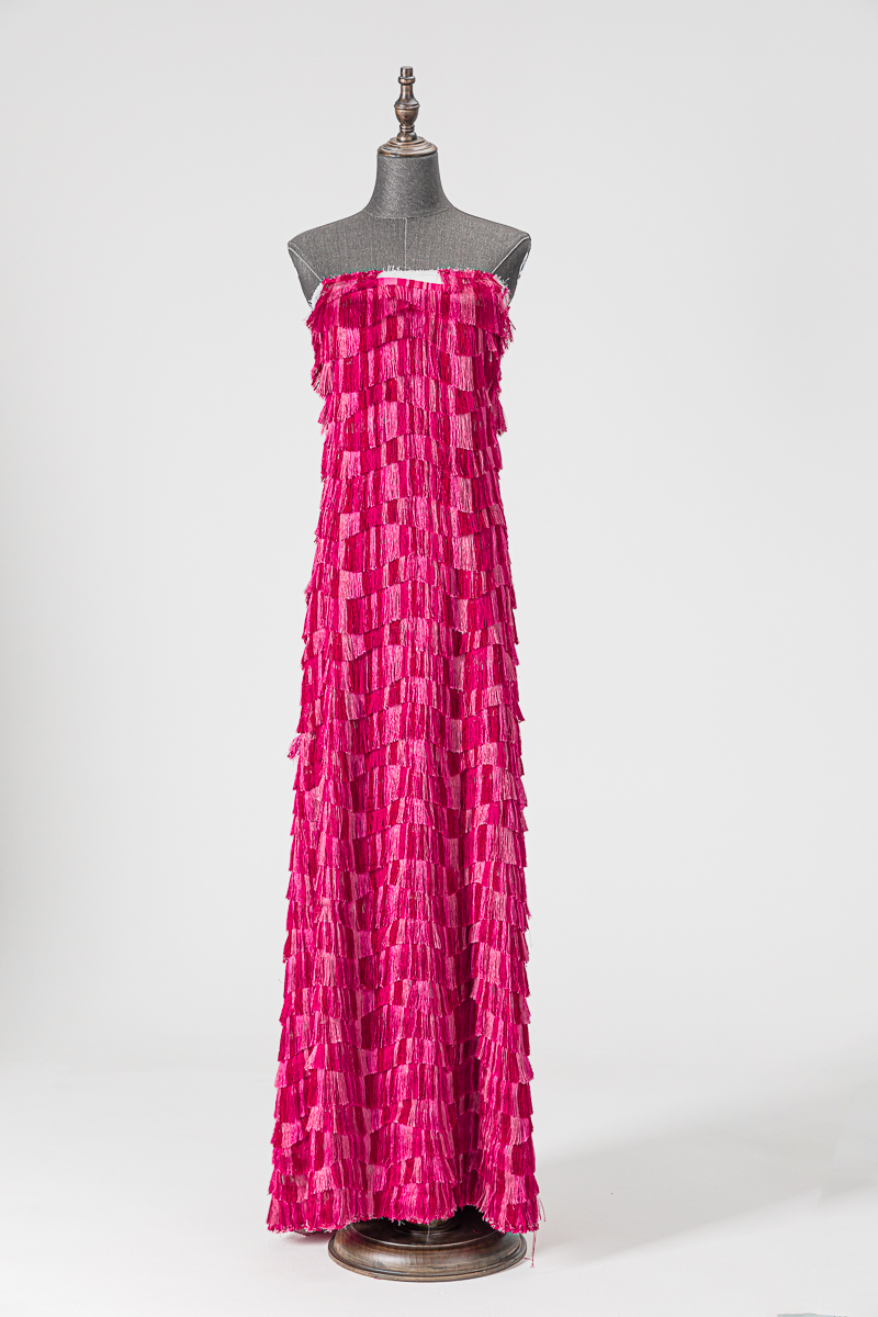2020 Custom Color Tassel Fabric For Wedding And Evening Dress wholesale