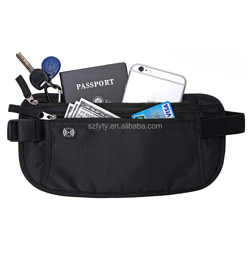 Travel Neck Pouch Hidden Passport Holder Wallet RFID Blocking Neck pouch