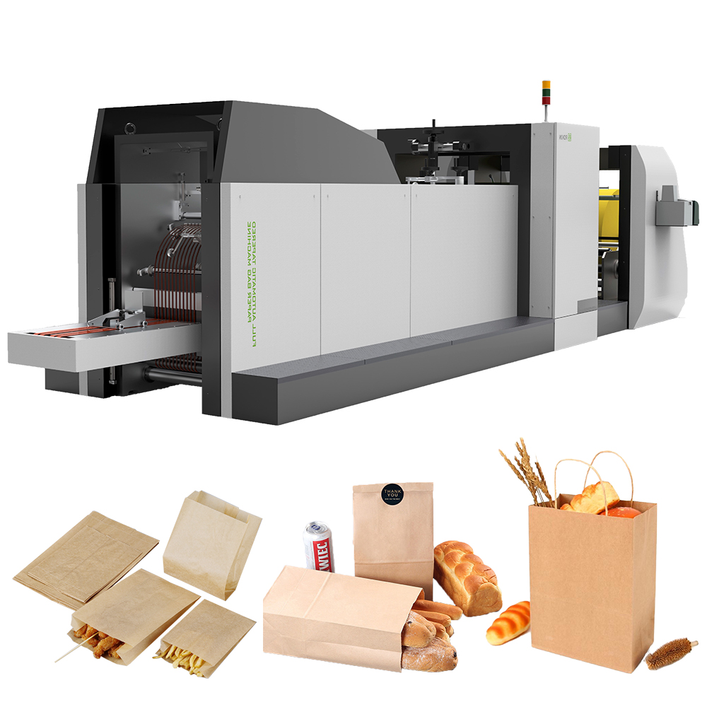 ROKIN BRAND price of paper bag making machine recycled paper bag manufacturers semi automatic paper bag making machine