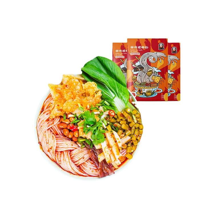 Рисовая Лапша Guangxi, популярная китайская еда, лапша с улиткой, вареная вкусная рисовая лапша с улиткой, традиционные закуски