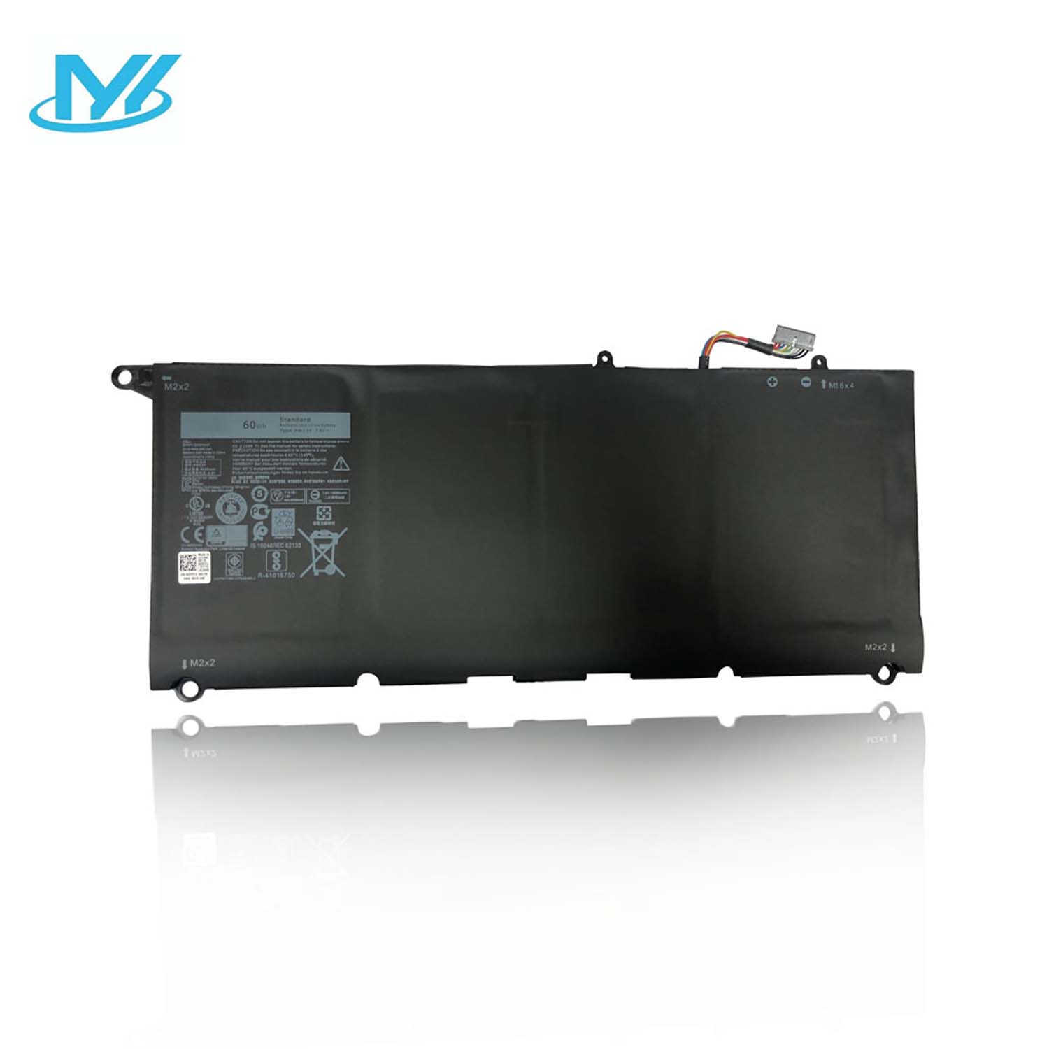Новый оригинальный аккумулятор Pw23y для Dell Xps 13 9360 для аккумуляторов ноутбуков 0rnp72 0tp1gt [новый литий-ионный 4 ячейки 7,6 в 60 Вт/ч Pw23y]