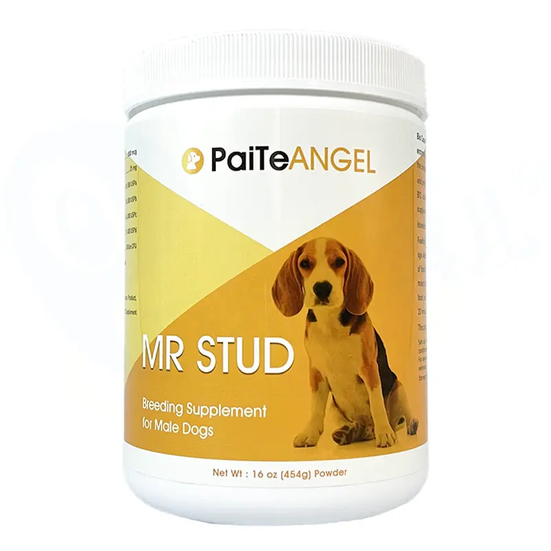 Custom Brand Logo Vitamins Dog Powder Breeding Supplements Promote Stamina Stud Dog Fertility Supplement