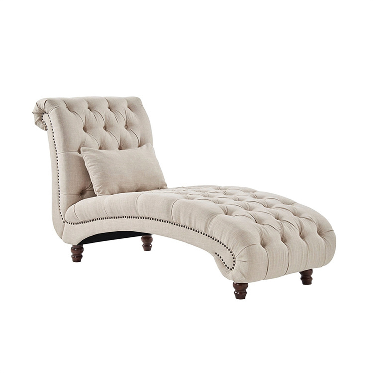 Модный легкий роскошный стул мебель для гостиной Chesterfield диван стул из льняной ткани шезлонг