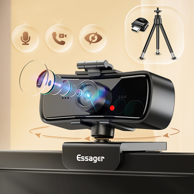 Essager C3 1080P Full HD веб-цифровая камера для портативных ПК USB веб-камера с микрофоном Автофокус Веб камера для Youtube