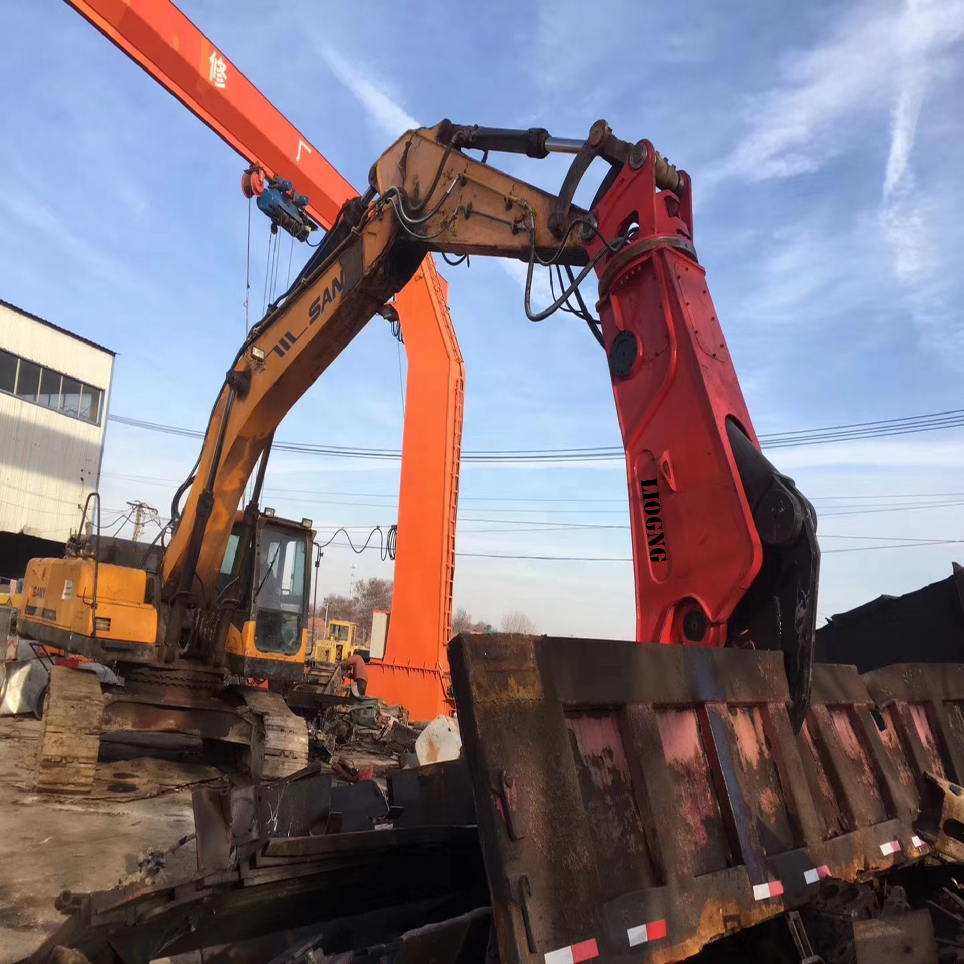 Ножницы для экскаваторов CAT305, гидравлические ножницы для стали, резки бетона