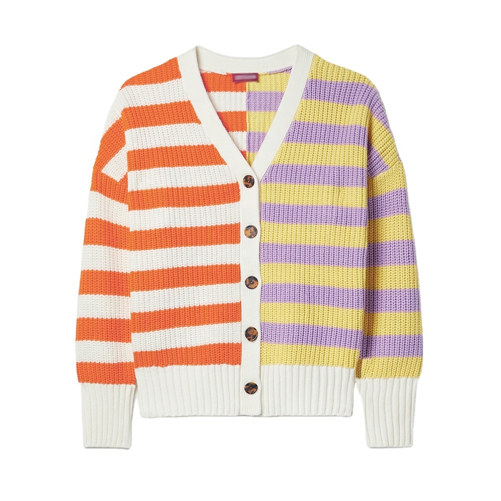 Women Custom Sportswear Suit Sweater Wholesale Knit Cardigan Sweater with pant Sweater suit the knitted set
