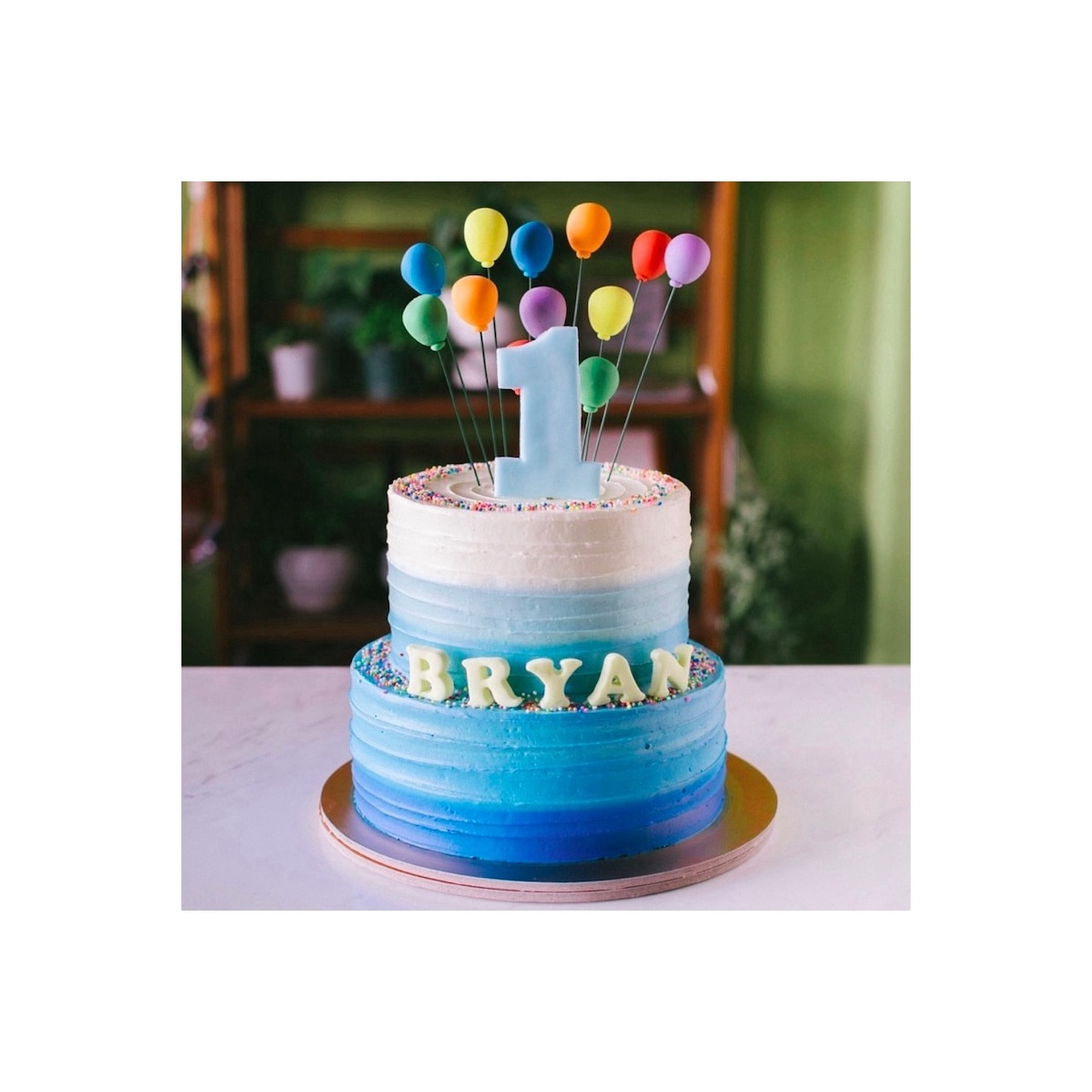 DIY Changeable Shape Hand-made Cute Dessert Decoration Coloful Balloon Theme Birthday polymer clay Cake Topper