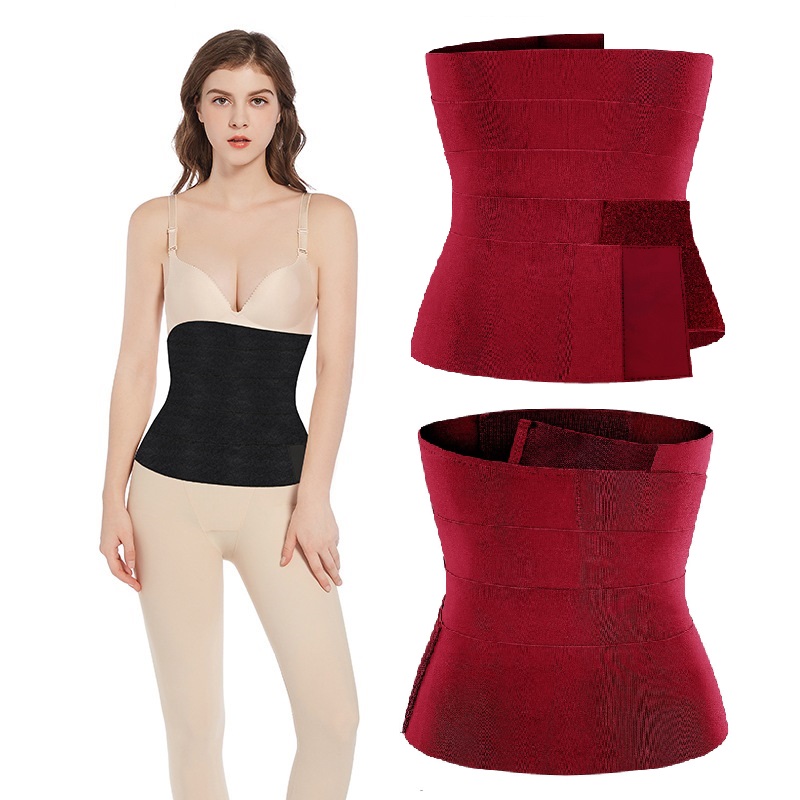 Nylon polyester compression best shapewear waist trainer belt for women weight loss