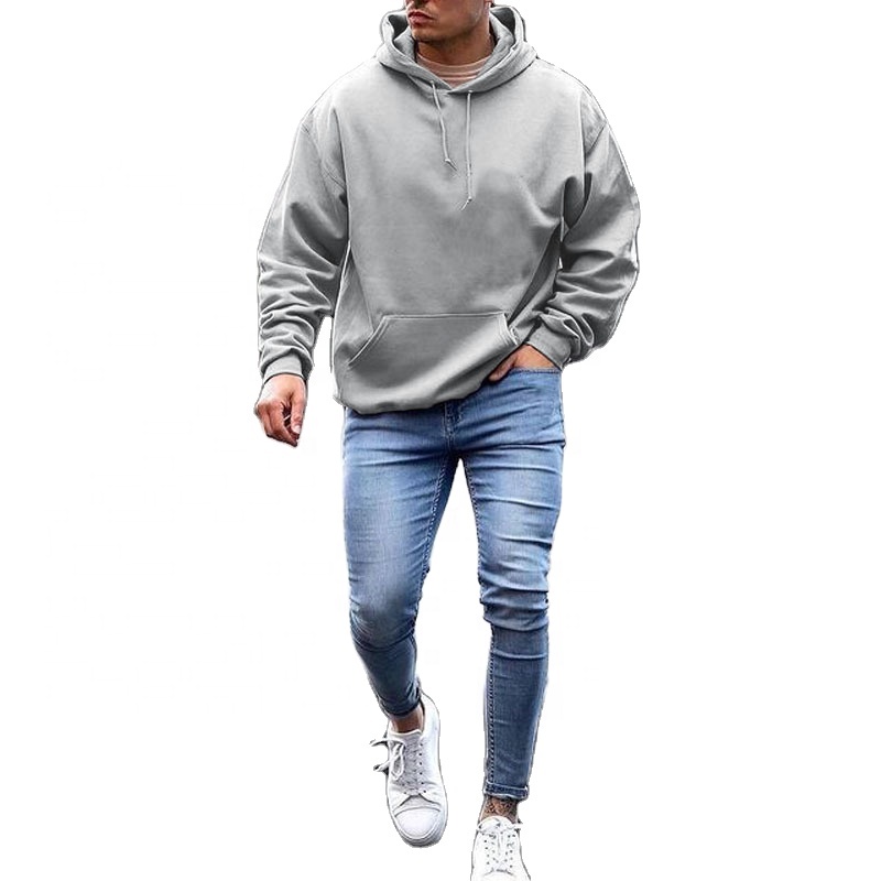 eco-friendly clothing men s hoodie blank custom logo pullover hoodie oversized men's hoodies with long sleeve