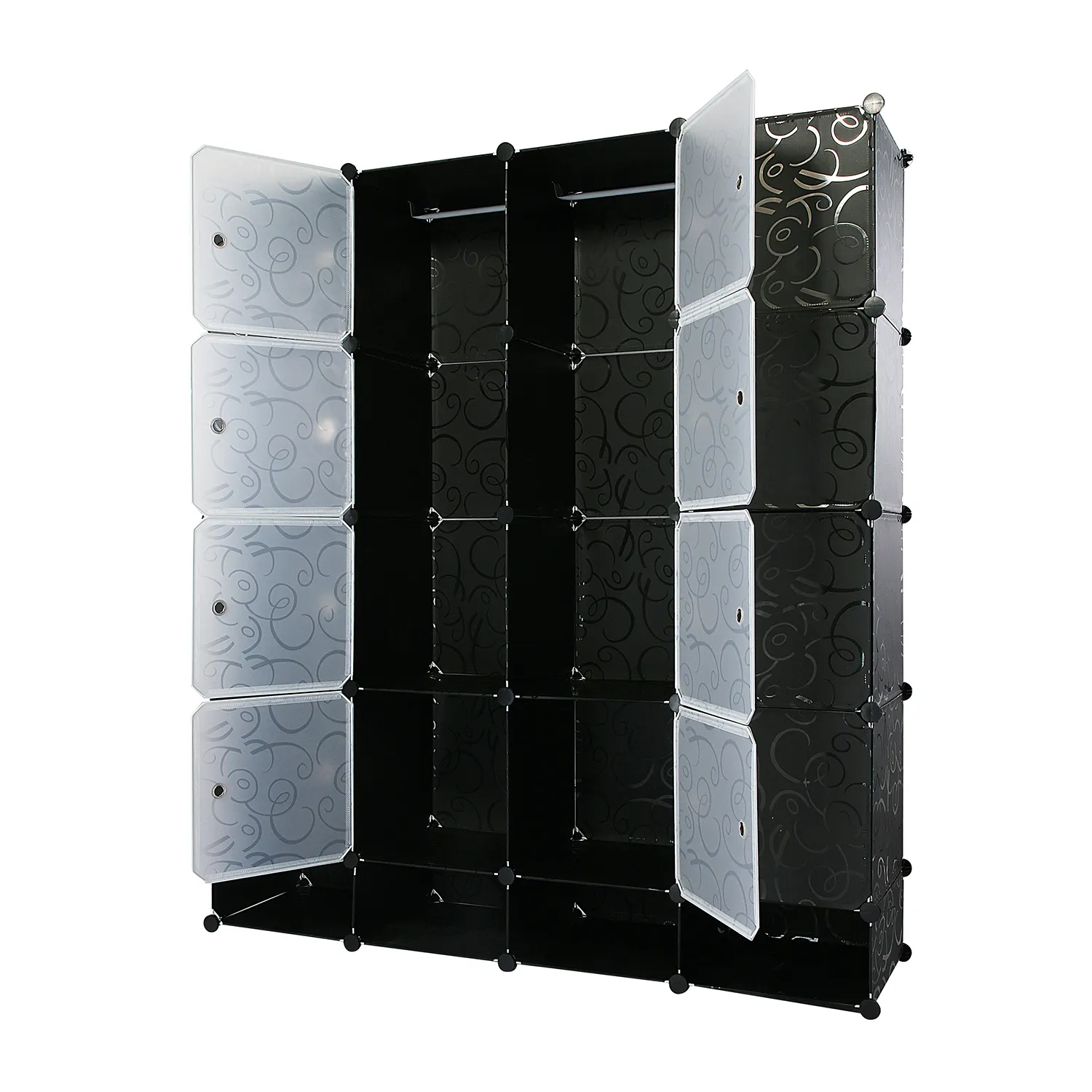 Interlocking Popular Plastic PP Storage Cube Organizer Shelves Closet Decorative Closet