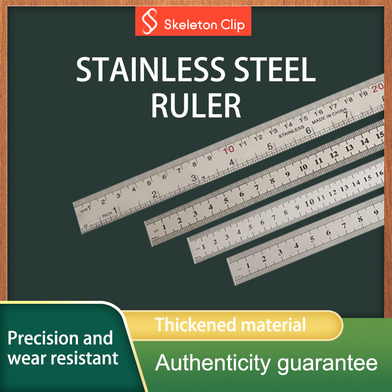 Hot sale customized stainless steel straight ruler 30cm