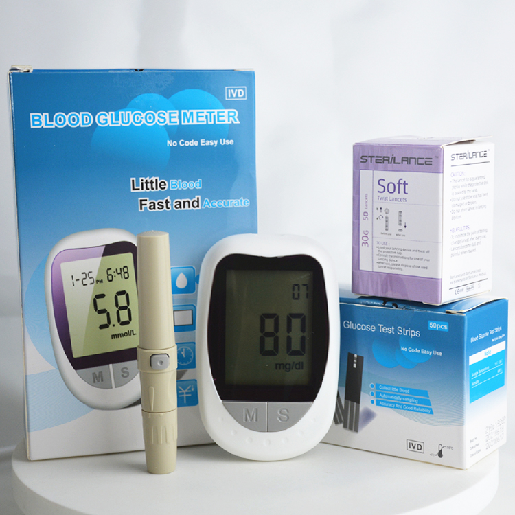 China Factory Price Blood Glucose Monitor Meter Non-invasive Accu Check Glucometro glucometer diabetic machine