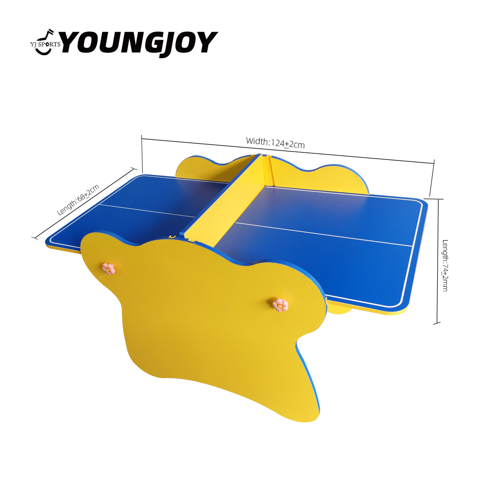 YoungJoy YJ sports Customized foldable indoor mini ping pong table for kids portable table tennis table