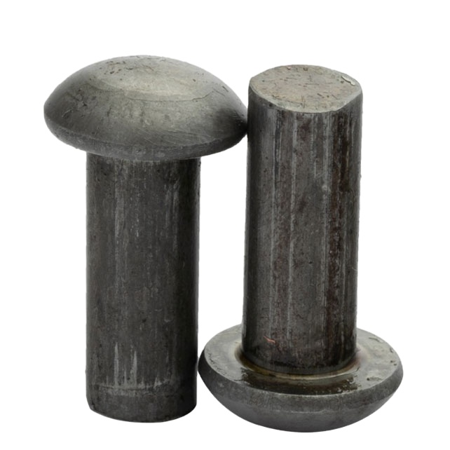 Manufacturers custom semi-round head solid rivets carbon steel mushroom head rivets
