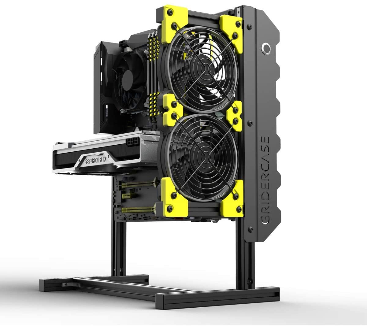 Veddha Grider корпус GCA1 Дизайн открытого воздуха Охлаждение GPU защита компьютера ПК игровой корпус ATX/MATX/ITX материнская плата