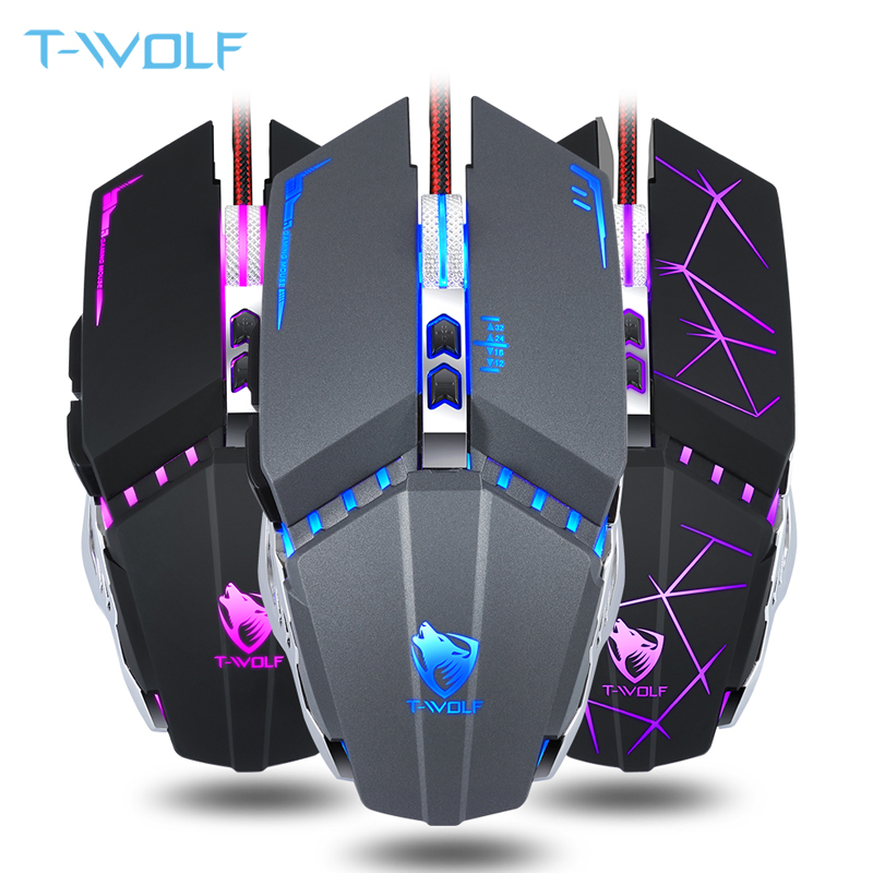 3200 DPI 6 Button Mouse Gamer Gaming Multi Color LED Optical USB Wired Gaming mouse