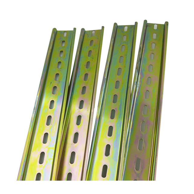 Standard 35mm Width Slotted DIN Rail Mounting Aluminum Steel Rail