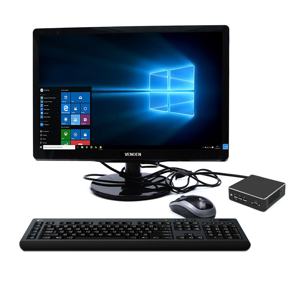 Мощный для игр 4 процессор Celeron J1900 N3160 J3160 безвентиляторный minicomputadora Промышленная